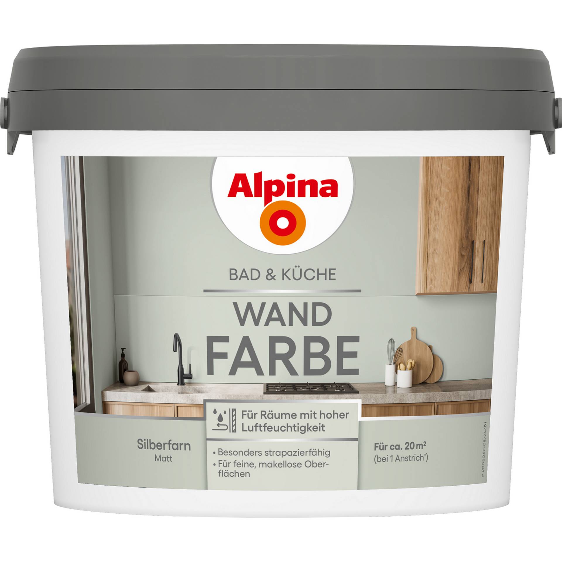 Alpina Bad- und Küchenfarbe Silberfarn 2,5 l Alpina Bad- und Küchenfarbe Silberfarn 2,5 l von Alpina