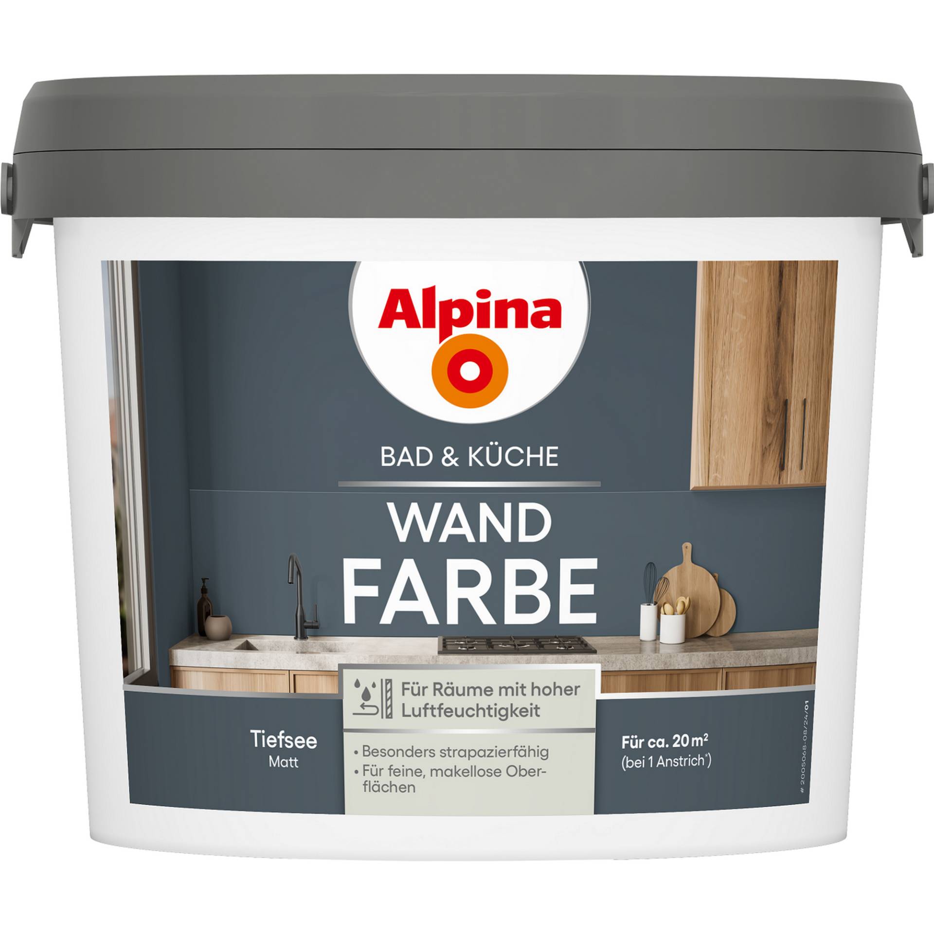 Alpina Bad- und Küchenfarbe Tiefsee 2,5 l Alpina Bad- und Küchenfarbe Tiefsee 2,5 l von Alpina