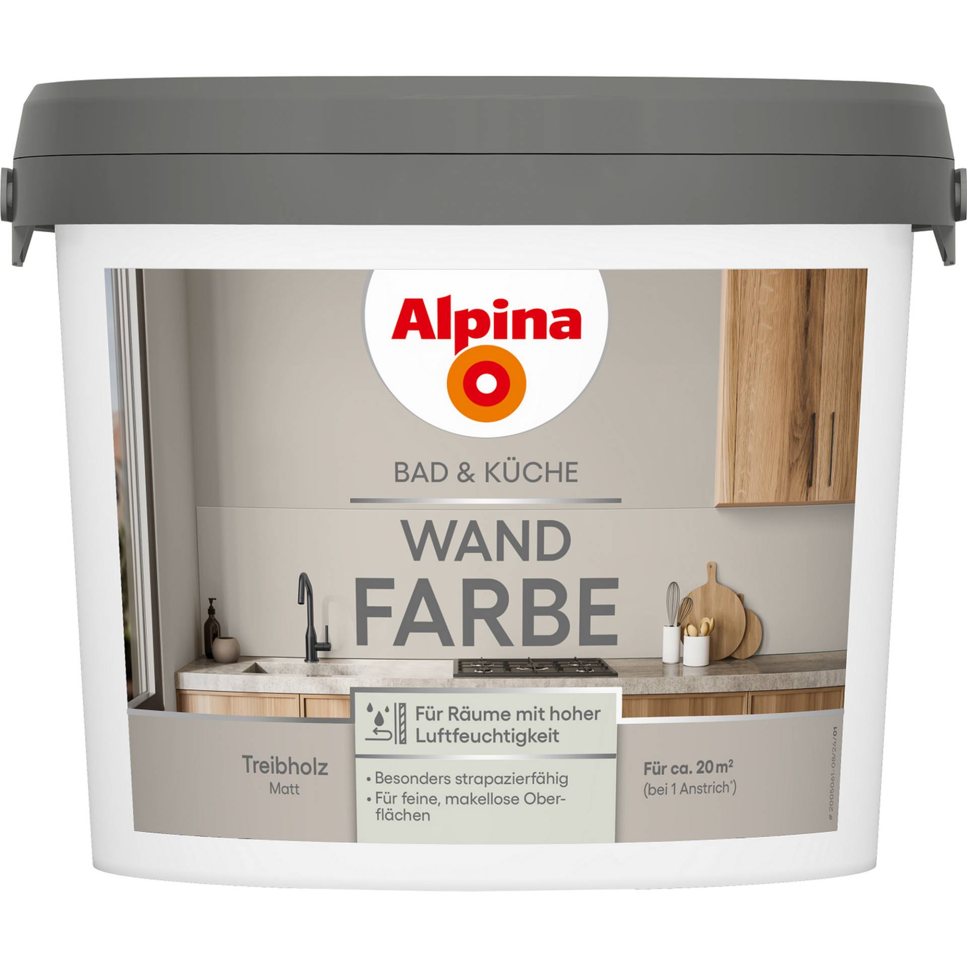 Alpina Bad- und Küchenfarbe Treibholz 2,5 l Alpina Bad- und Küchenfarbe Treibholz 2,5 l von Alpina