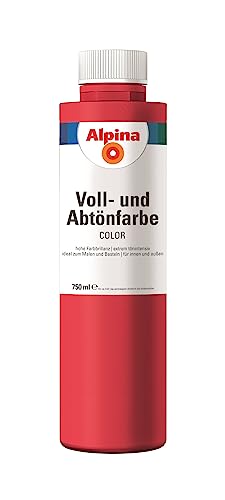 Alpina COLOR Voll- und Abtönfarbe Fire Red 750ml seidenmatt von Alpina