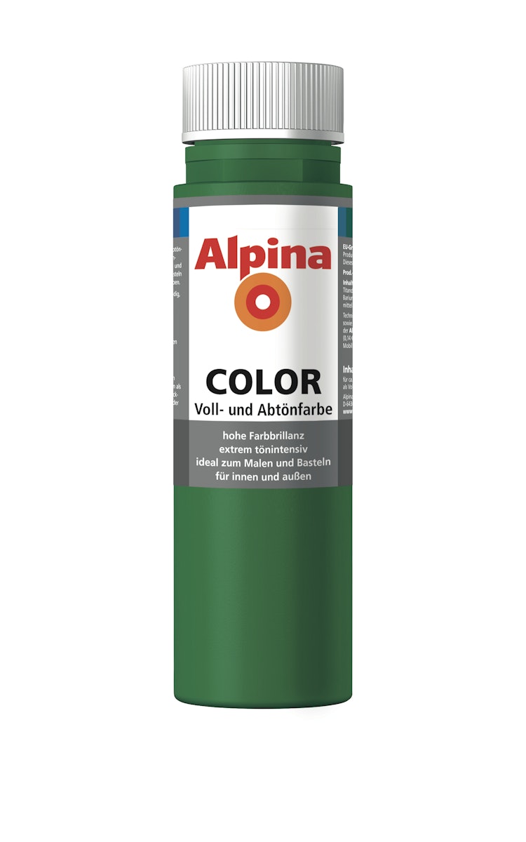 Alpina COLOR Voll- und Abtönfarbe Jungle Green 250 ml seidenmatt von Alpina