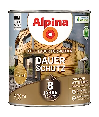 Alpina Dauerschutz Lasur (eiche hell) von Alpina