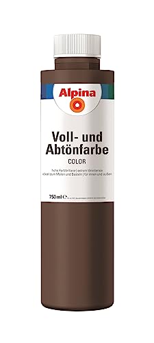 Alpina COLOR Voll- und Abtönfarbe Choco Brown 750ml seidenmatt von Alpina