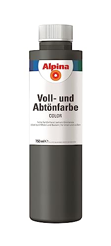 Alpina COLOR Voll- und Abtönfarbe Dark Grey 750ml seidenmatt von Alpina