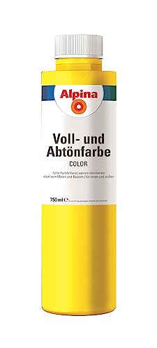 Alpina COLOR Voll- und Abtönfarbe Sunny Yellow 750ml seidenmatt von Alpina