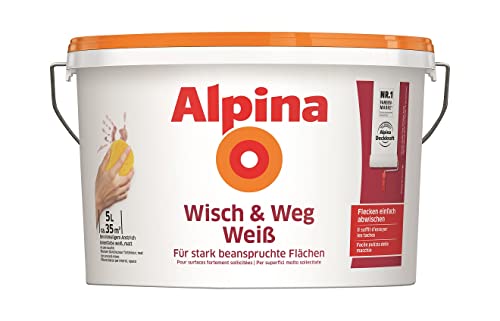 Alpina Wisch & Weg Weiß 5 Liter matt von Alpina