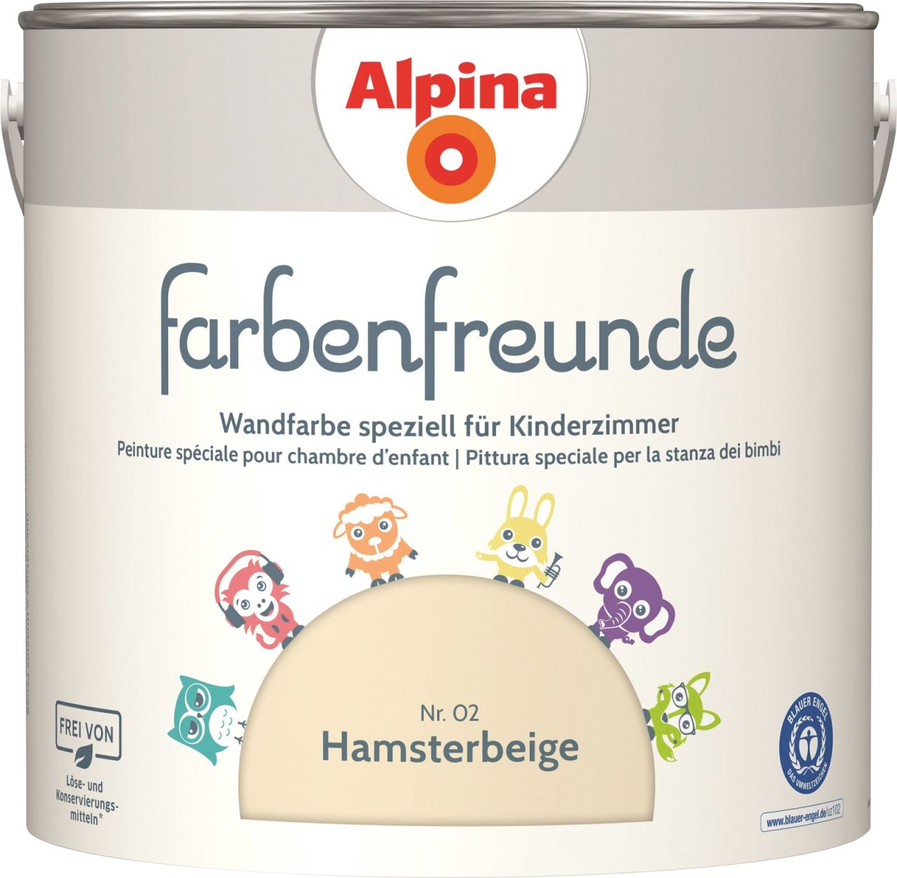 Alpina Farbenfreunde Nr. 02 hamsterbeige 2,5 L matt von Alpina