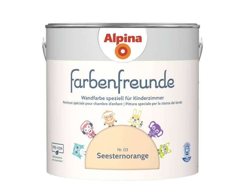 Alpina Farbenfreunde Nr. 03 Seesternorange 2,5 Liter matt von Alpina