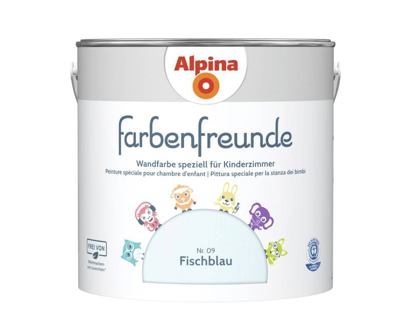 Alpina Farbenfreunde Nr. 09 Fischblau 2,5 Liter matt von Alpina