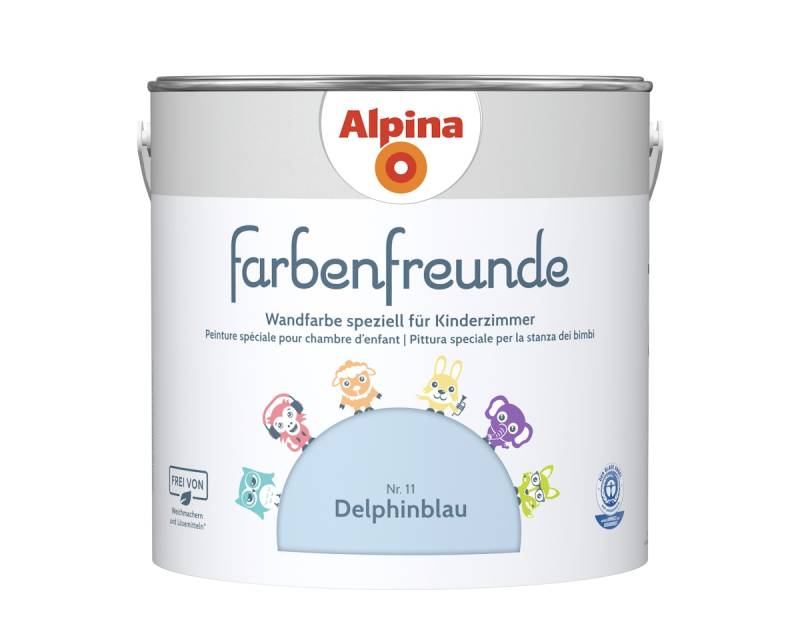 Alpina Farbenfreunde Nr. 11 Delphinblau 2,5 Liter matt von Alpina
