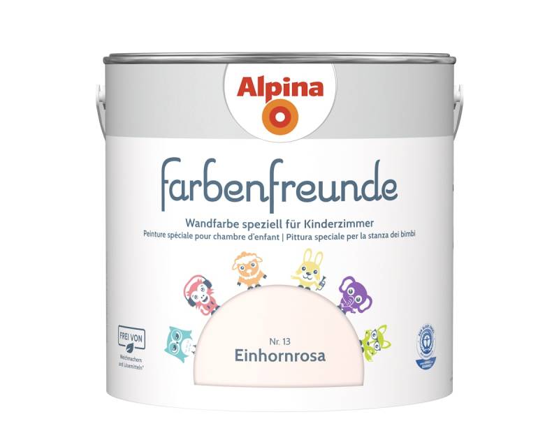 Alpina Farbenfreunde Nr. 13 Einhornrosa 2,5 Liter matt von Alpina
