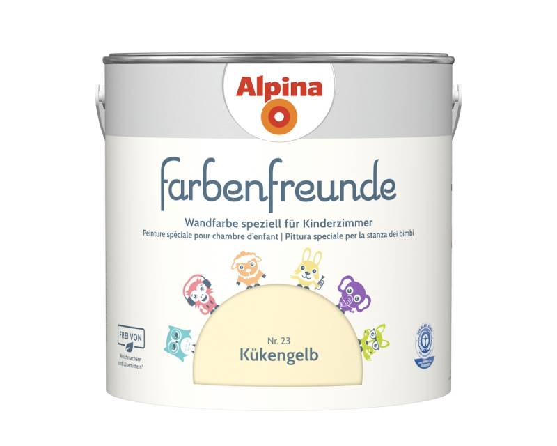 Alpina Farbenfreunde Nr. 23 Kükengelb 2,5 Liter matt von Alpina