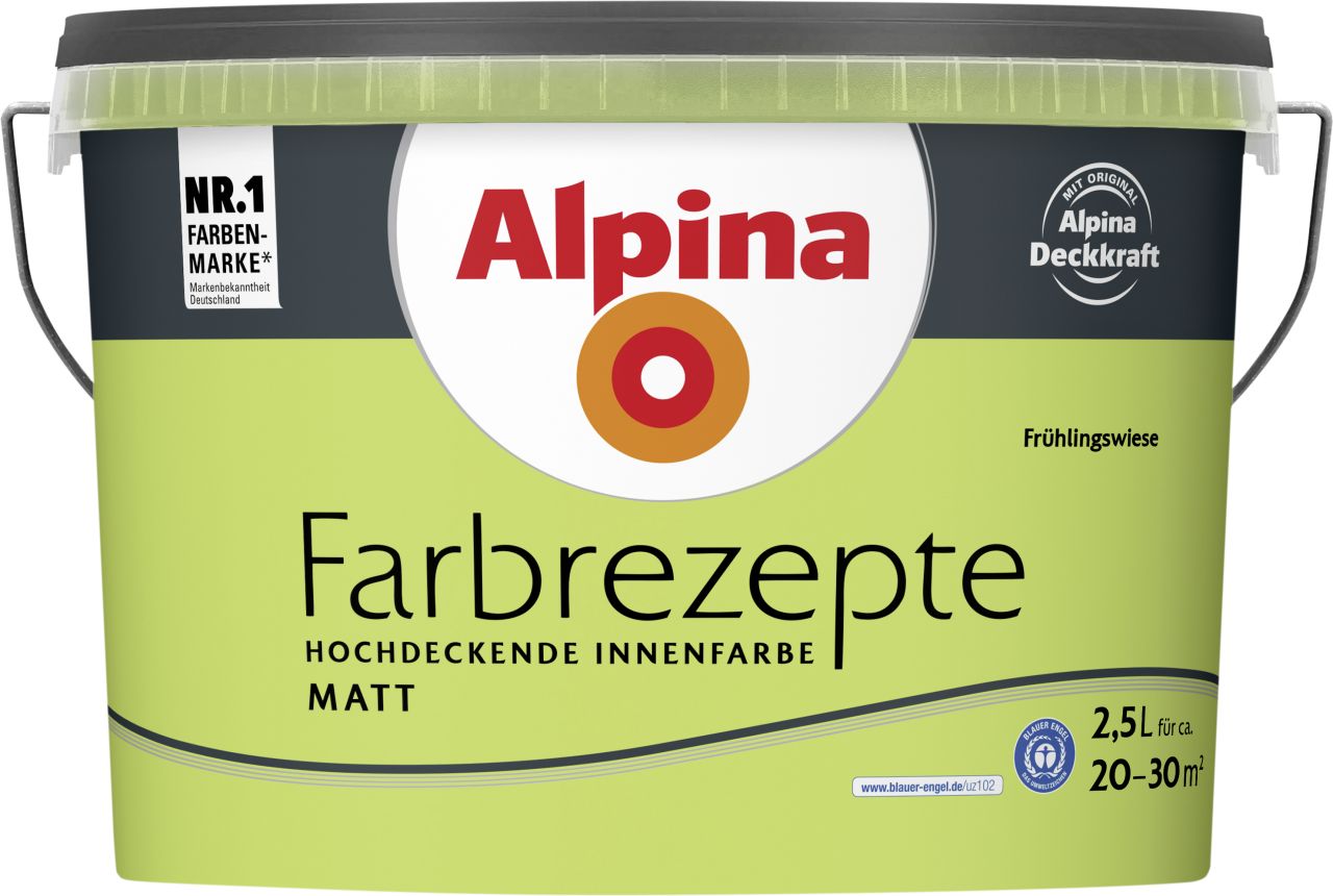 Alpina Farbrezepte Frühlingswiese matt 2,5 L von Alpina