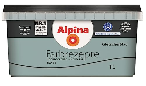 Alpina Farbrezepte Gletscherblau matt 1 Liter von Alpina