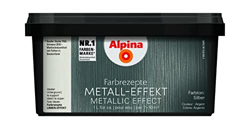 Alpina Farbrezepte METALL-EFFEKT Silber 1 Liter von Alpina