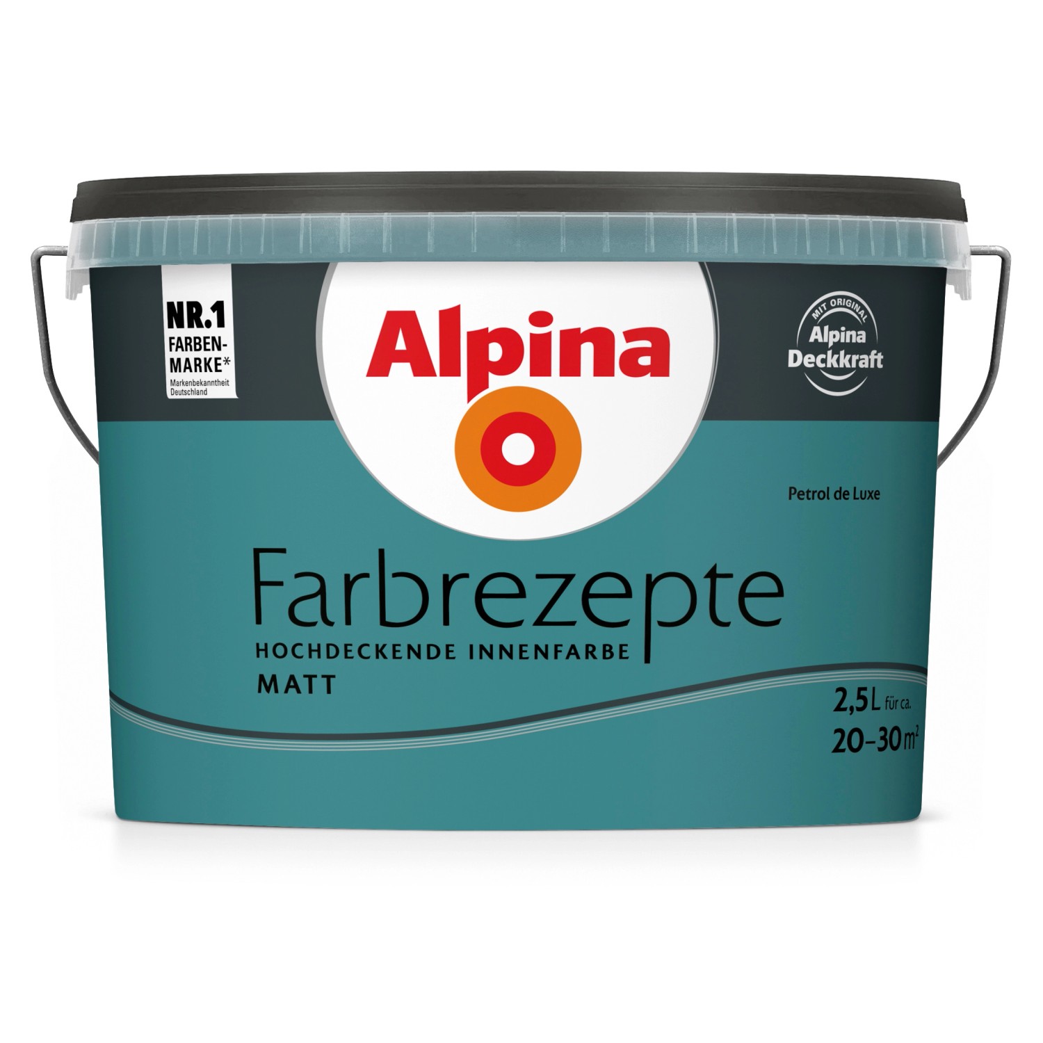 Alpina Farbrezepte Petrol de Luxe matt 2,5 Liter von Alpina