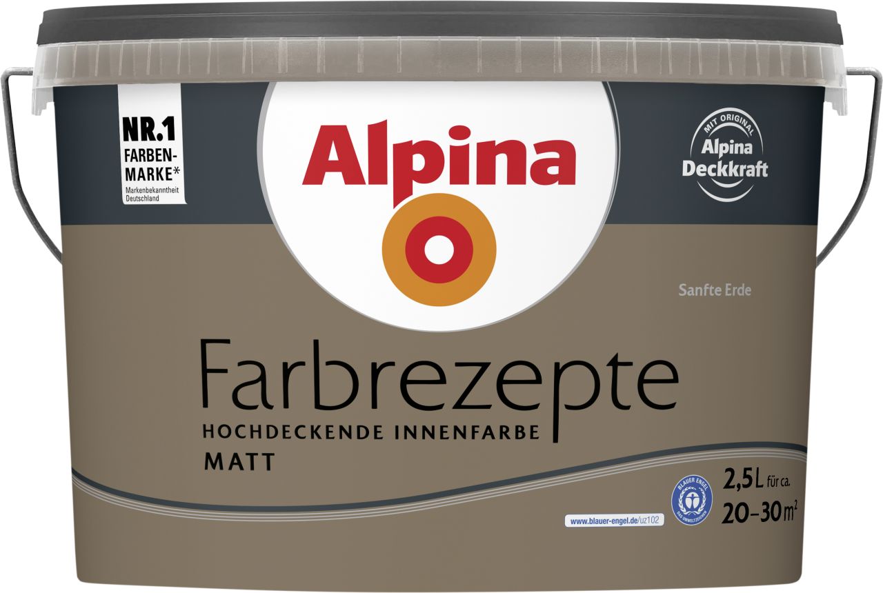 Alpina Farbrezepte Sanfte Erde matt 2,5 L von Alpina