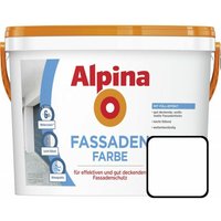 Alpina - Fassadenfarbe 2,5 l Weiß Matt Außenfarbe Wandfarbe Wasserabweisend von Alpina