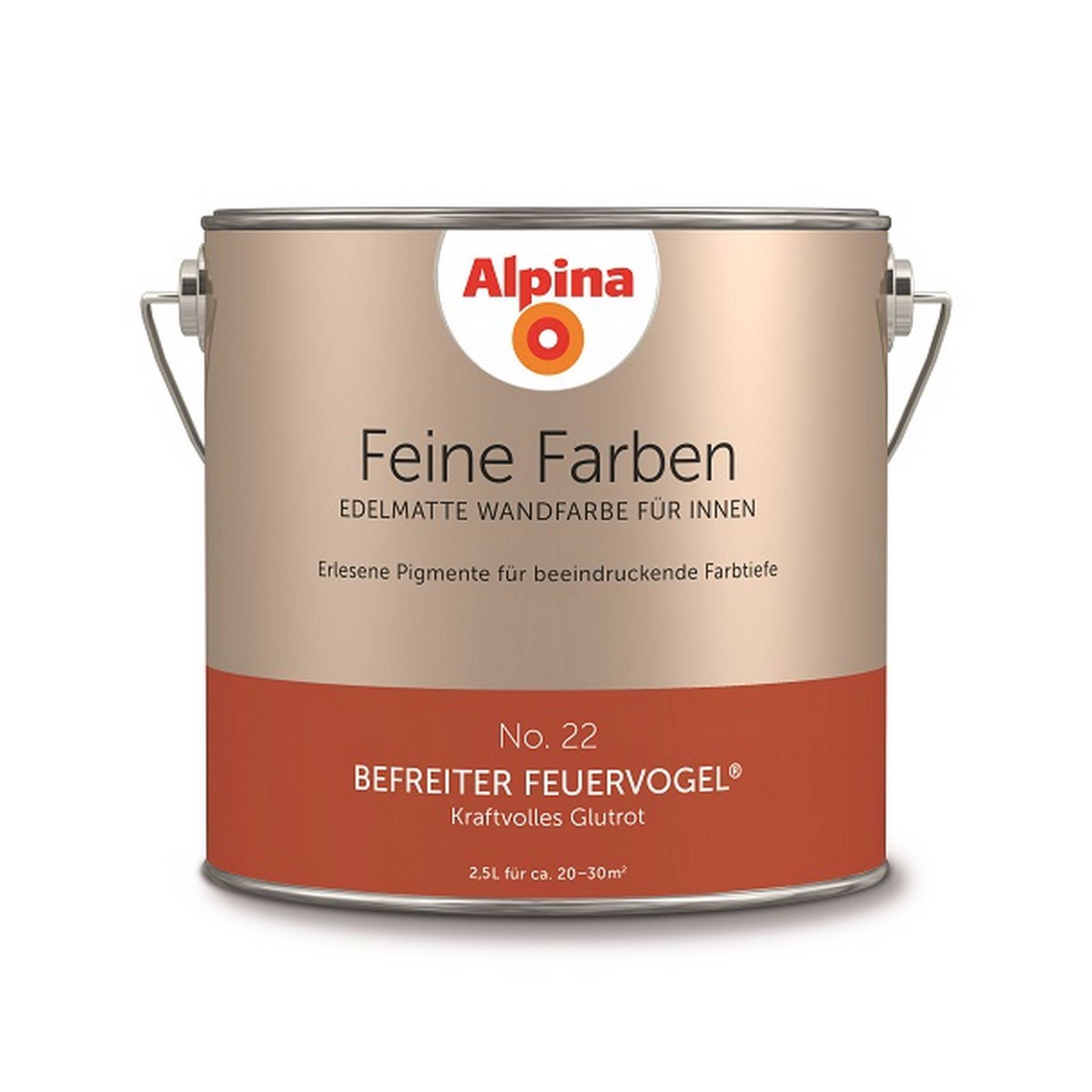 Alpina Feine Farben 'Befreiter Feuervogel' rostrot matt 2,5 l von Alpina