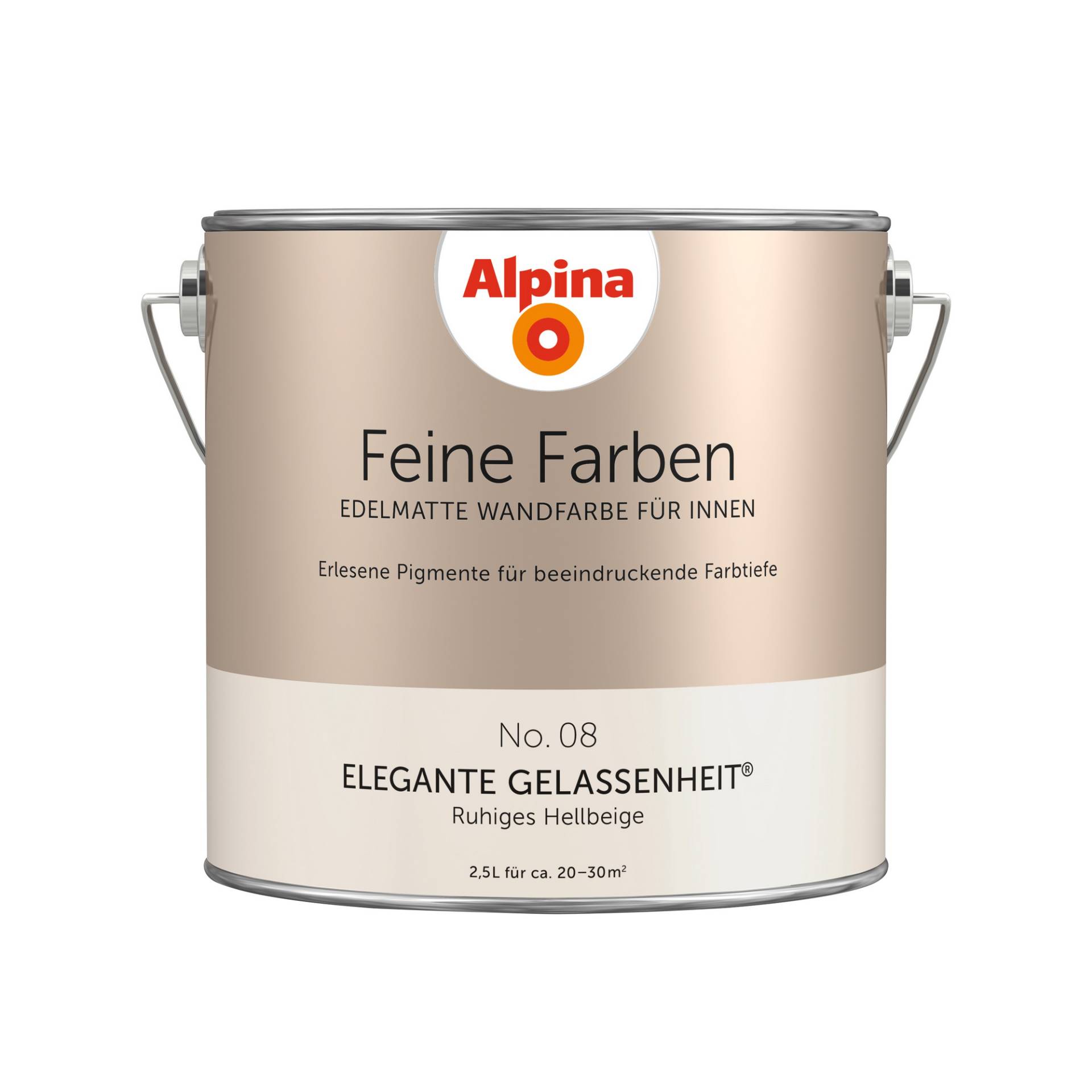 Alpina Feine Farben 'Elegante Gelassenheit' hellbeige matt 2,5 l von Alpina