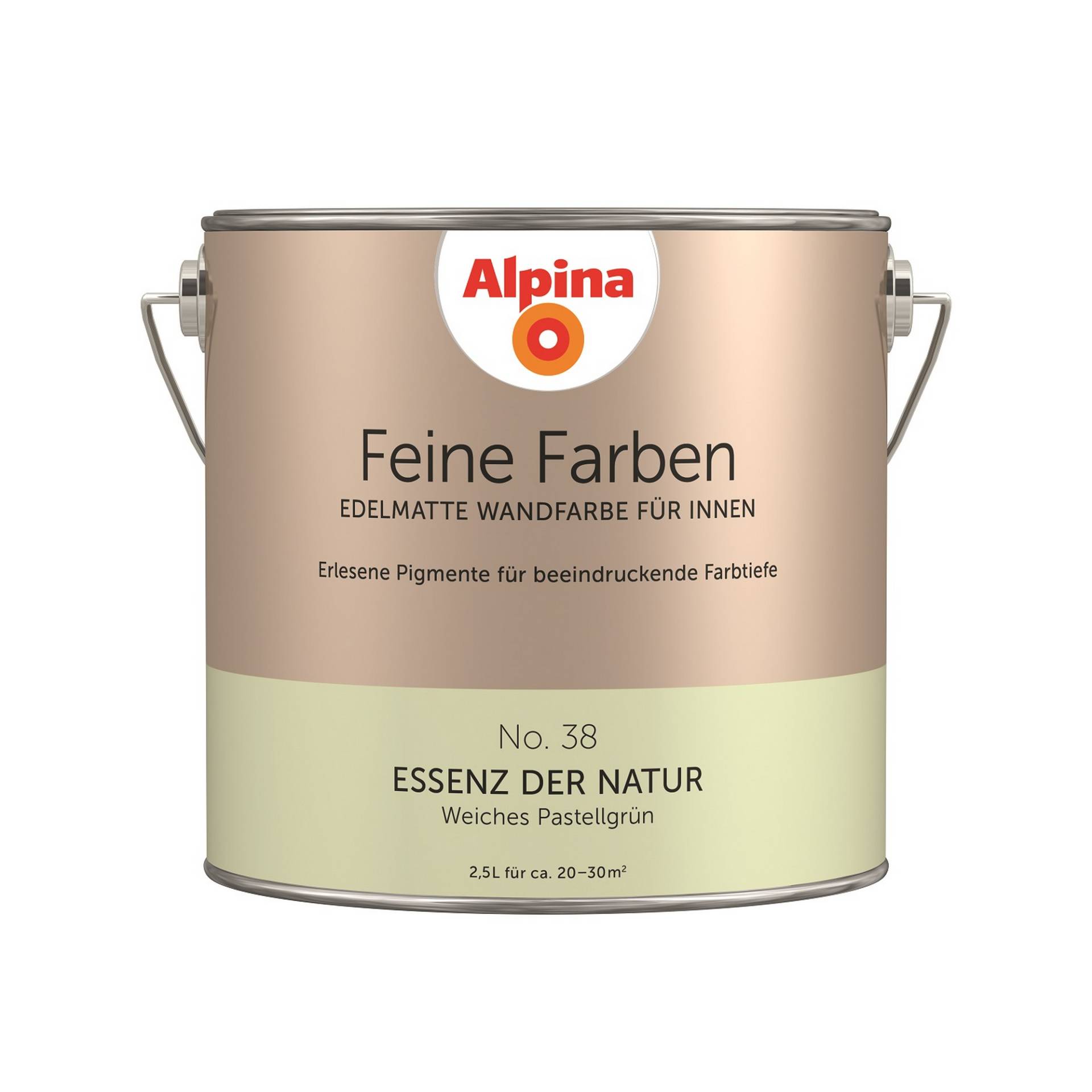 Alpina Feine Farben 'Essenz der Natur' pastellgrün seidenmatt 2,5 l von Alpina