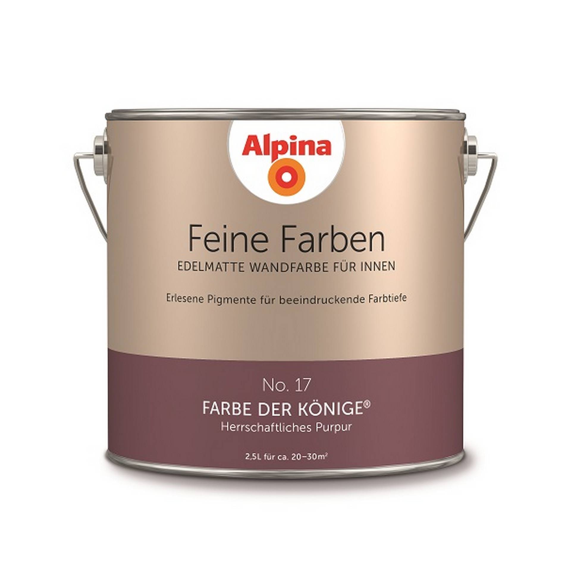 Alpina Feine Farben 'Farbe der Könige' purpurrot matt 2,5 l von Alpina