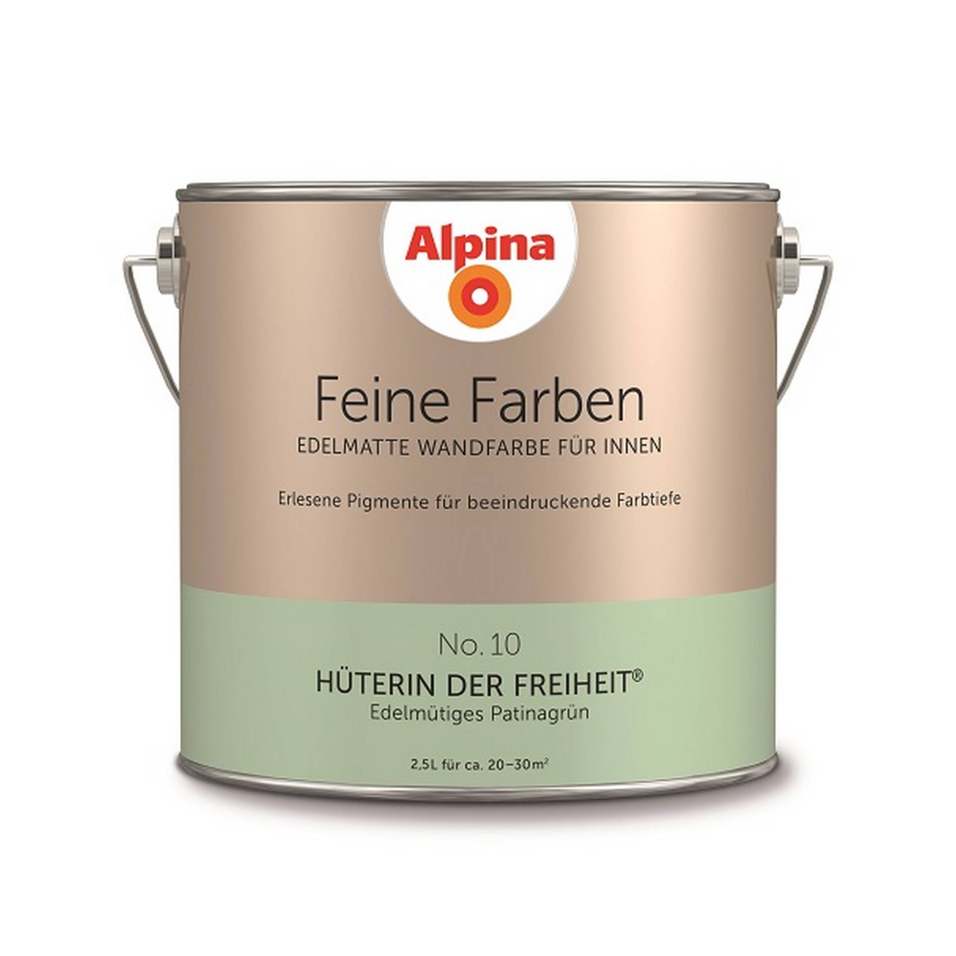 Alpina Feine Farben 'Hüterin der Freiheit' patinagrün matt 2,5 l von Alpina