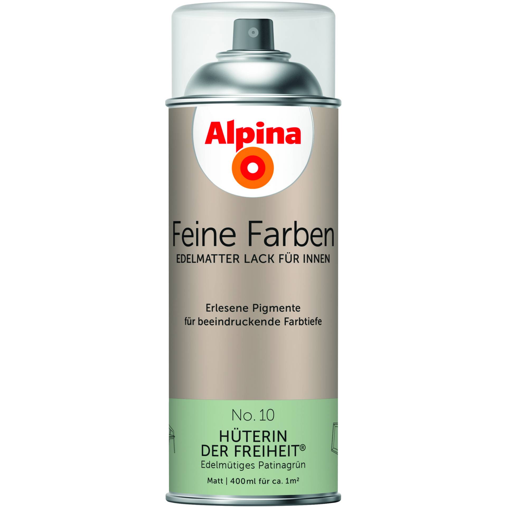 Alpina Feine Farben 'Hüterin der Freiheit' patinagrün matt 400 ml von Alpina