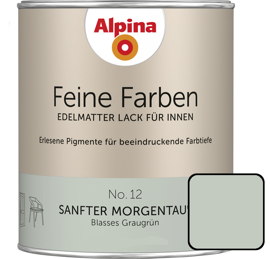 Alpina Feine Farben Lack No. 12 Sanfter Morgentau   750 ml von Alpina