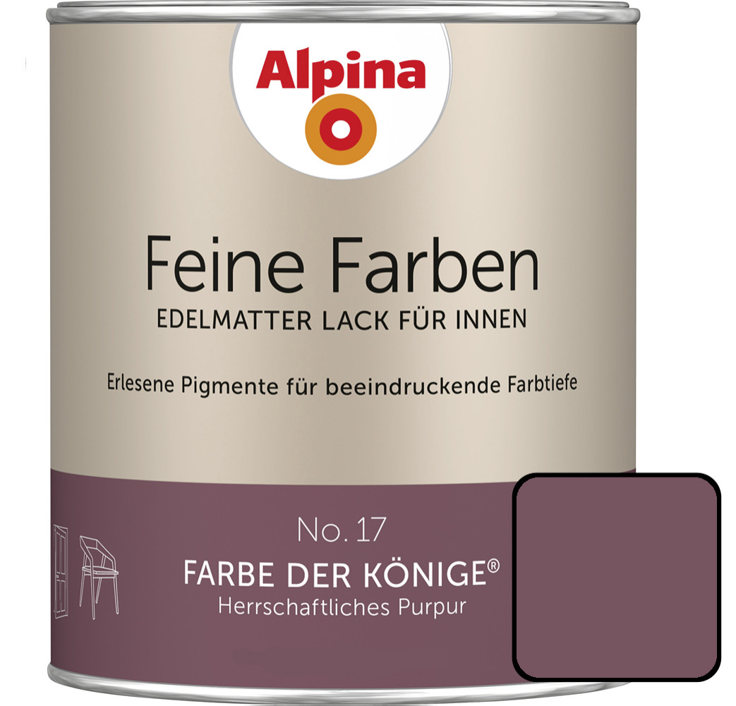 Alpina Feine Farben Lack No. 17 Farbe der Könige  purpur edelmatt 750 ml von Alpina