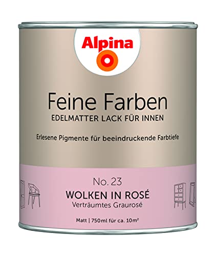 Alpina Feine Farben Lack No. 23 Wolken in Rosé edelmatt 750ml - Verträumtes Graurosé Alpina Feine Farben Lack No. 23 Wolken in Rosé edelmatt 750ml - Verträumtes Graurosé von Alpina