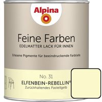 Feine Farben Lack No. 31 Elfenbein-Rebellin pastellgelb edelmatt 750 ml Buntlacke - Alpina Feine Farben Lack No. 31 Elfenbein-Rebellin pastellgelb edelmatt 750 ml Buntlacke - Alpina von Alpina