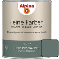 Feine Farben Lack No. 37 Held des Waldes moosgrün edelmatt 750 ml Buntlacke - Alpina von Alpina