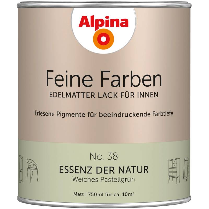 Alpina Feine Farben Lack No. 38 Essenz der Natur® Grün edelmatt 750 ml von Alpina