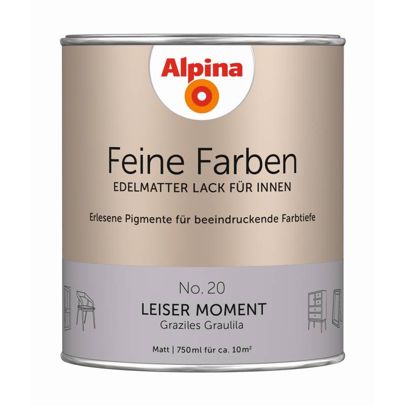 Alpina Feine Farben 'Leiser Moment' fliederfarben matt 750 ml von Alpina