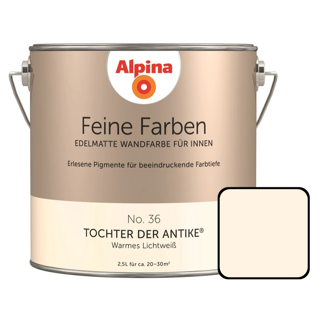 Alpina Feine Farben No. 36 Tochter der Antike 2,5 L warmes lichtweiß edelmatt von Alpina