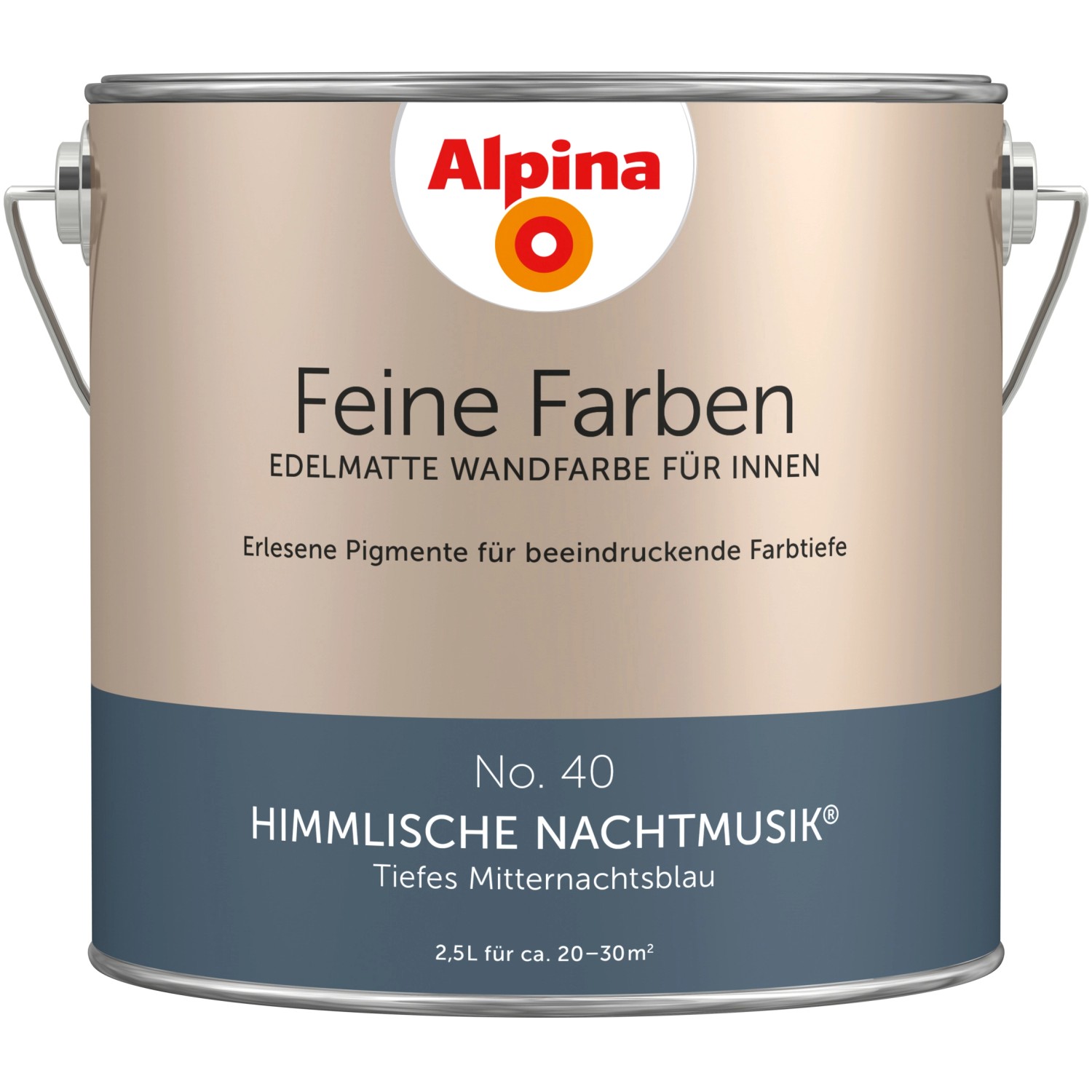 Alpina Feine Farben No. 40 Himmlische Nachtmusik® Blau edelmatt 2,5 l von Alpina