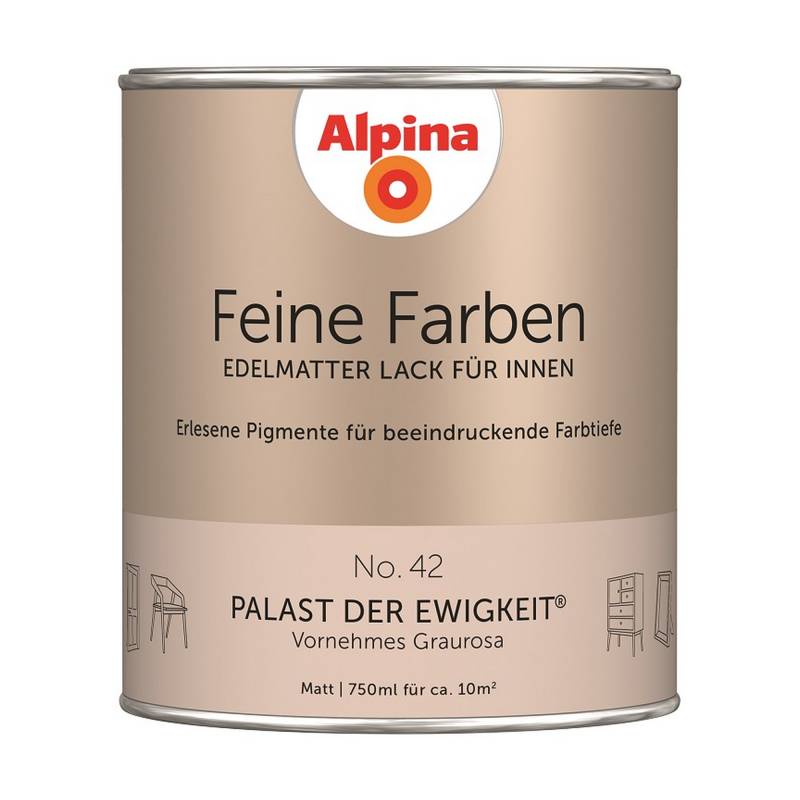 Alpina Feine Farben 'Palast der Ewigkeit' cremebeige matt 750 ml von Alpina