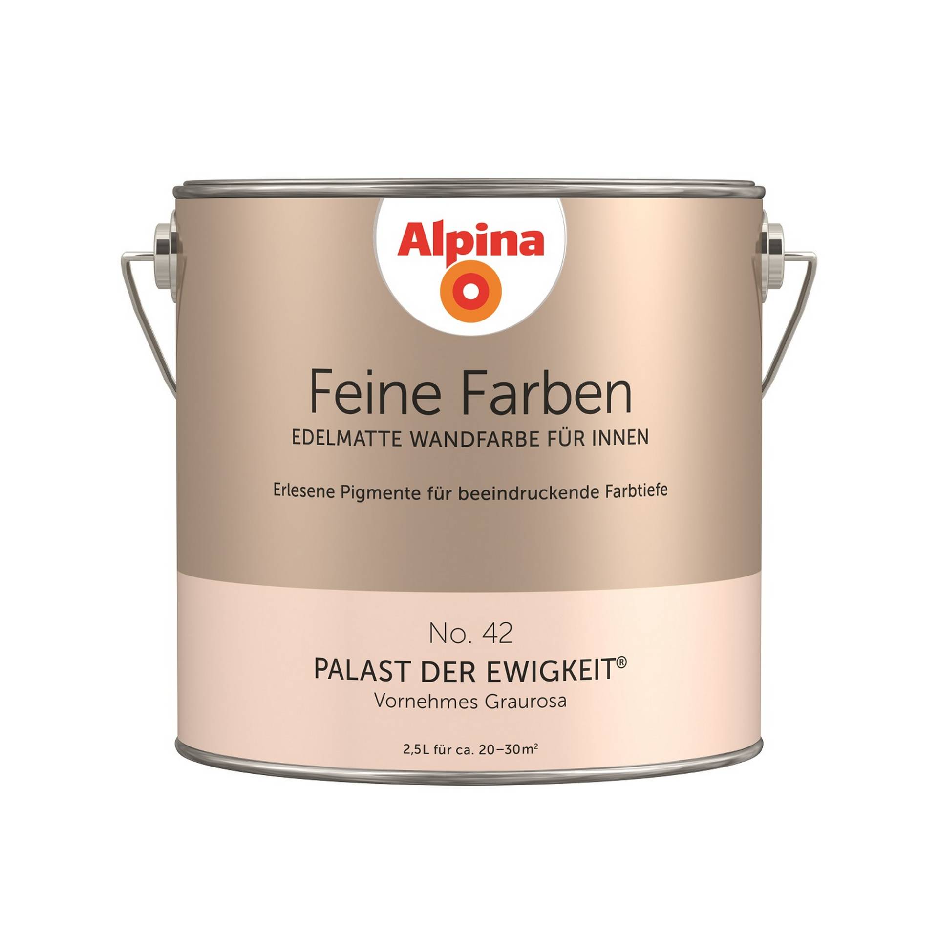 Alpina Feine Farben 'Palast der Ewigkeit' cremebeige seidenmatt 2,5 l von Alpina