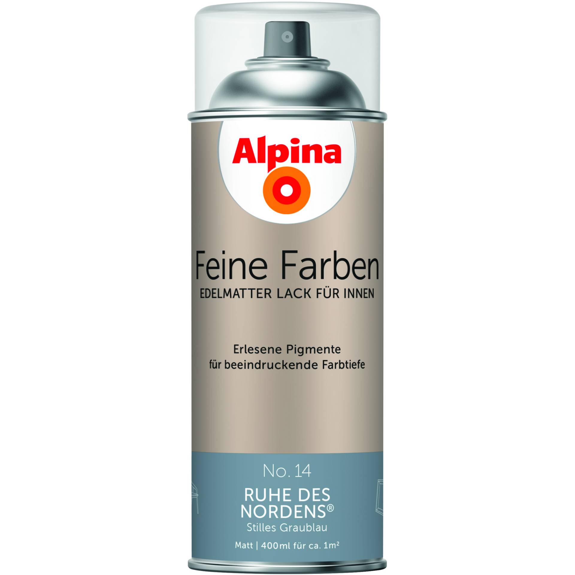 Alpina Feine Farben 'Ruhe des Nordens' graublau matt 400 ml von Alpina