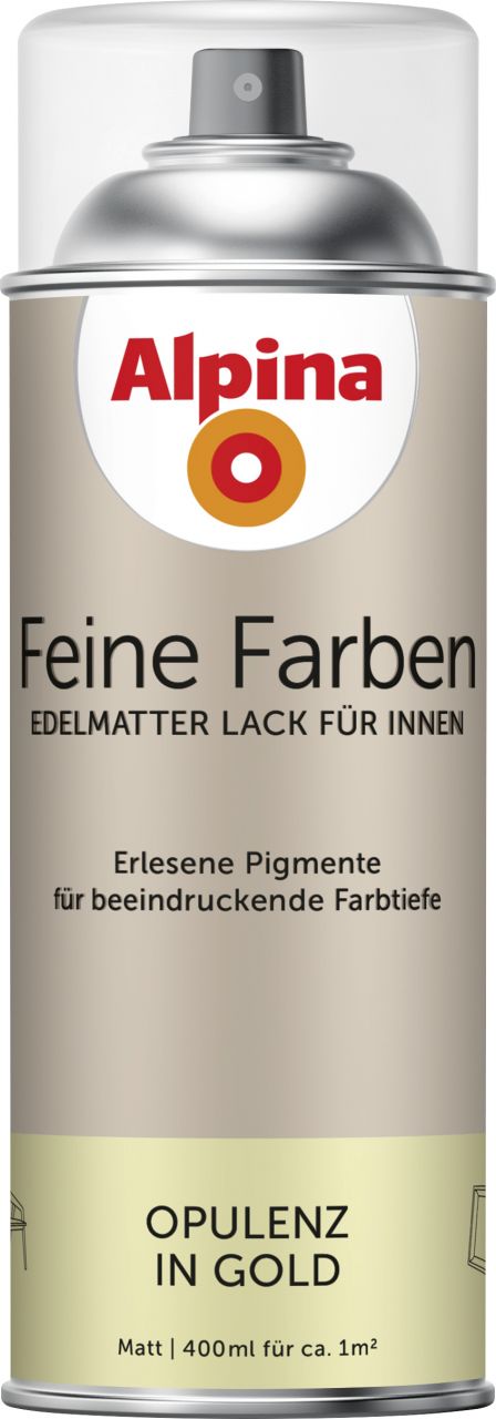 Alpina Feine Farben Sprühlack Opulenz in Gold 400 ml von Alpina