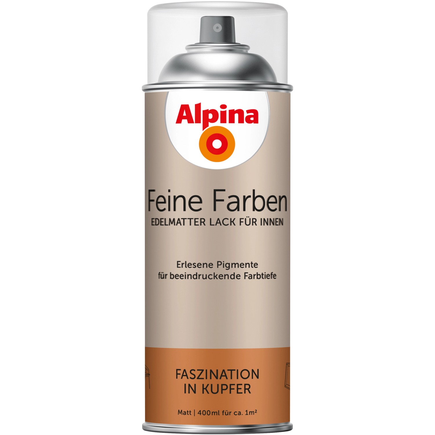 Alpina Feine Farben Sprühlack Faszination in Kupfer 400 ml von Alpina