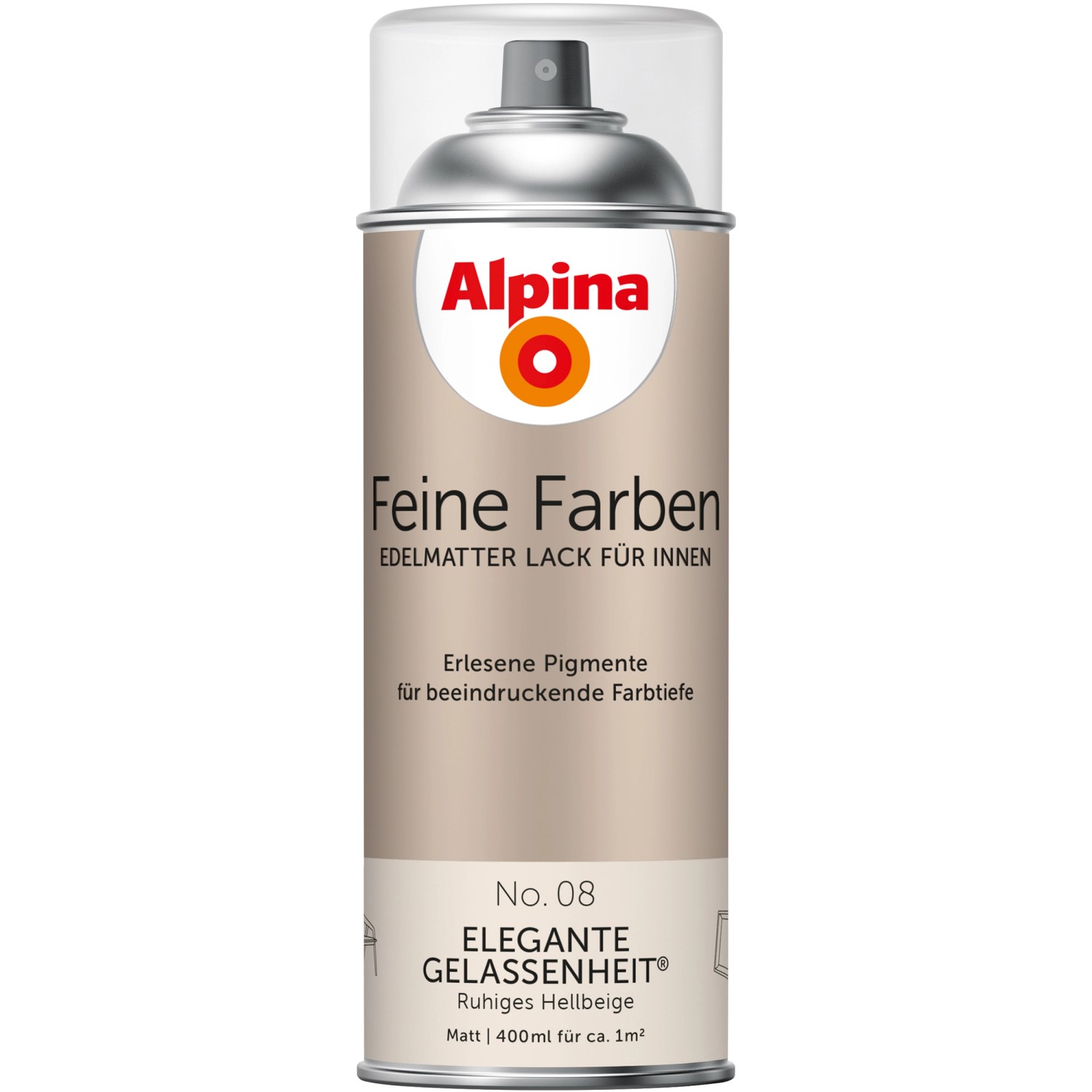 Alpina Feine Farben Sprühlack No. 08  Elegante Gelassenheit® edelmatt 400 ml von Alpina