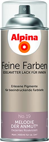 Alpina Feine Farben Sprühlacke – No. 19 Melodie der Anmut – edelmatter Sprühlack für innen – für eine beeindruckende Farbtiefe – geruchsarm & schnelltrocknend – 400ml von Alpina