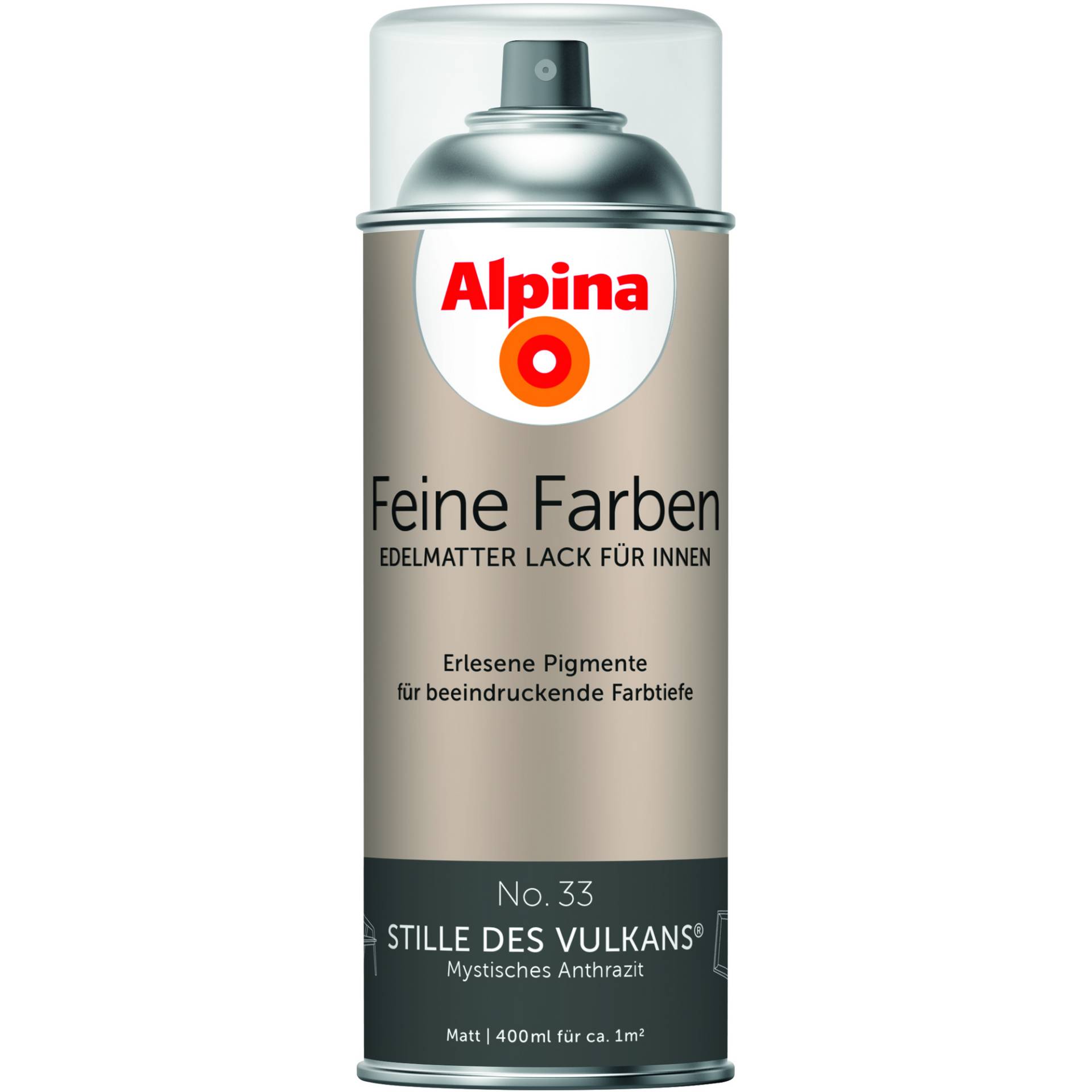 Alpina Feine Farben 'Stille des Vulkans' anthrazitgrau matt 400 ml von Alpina