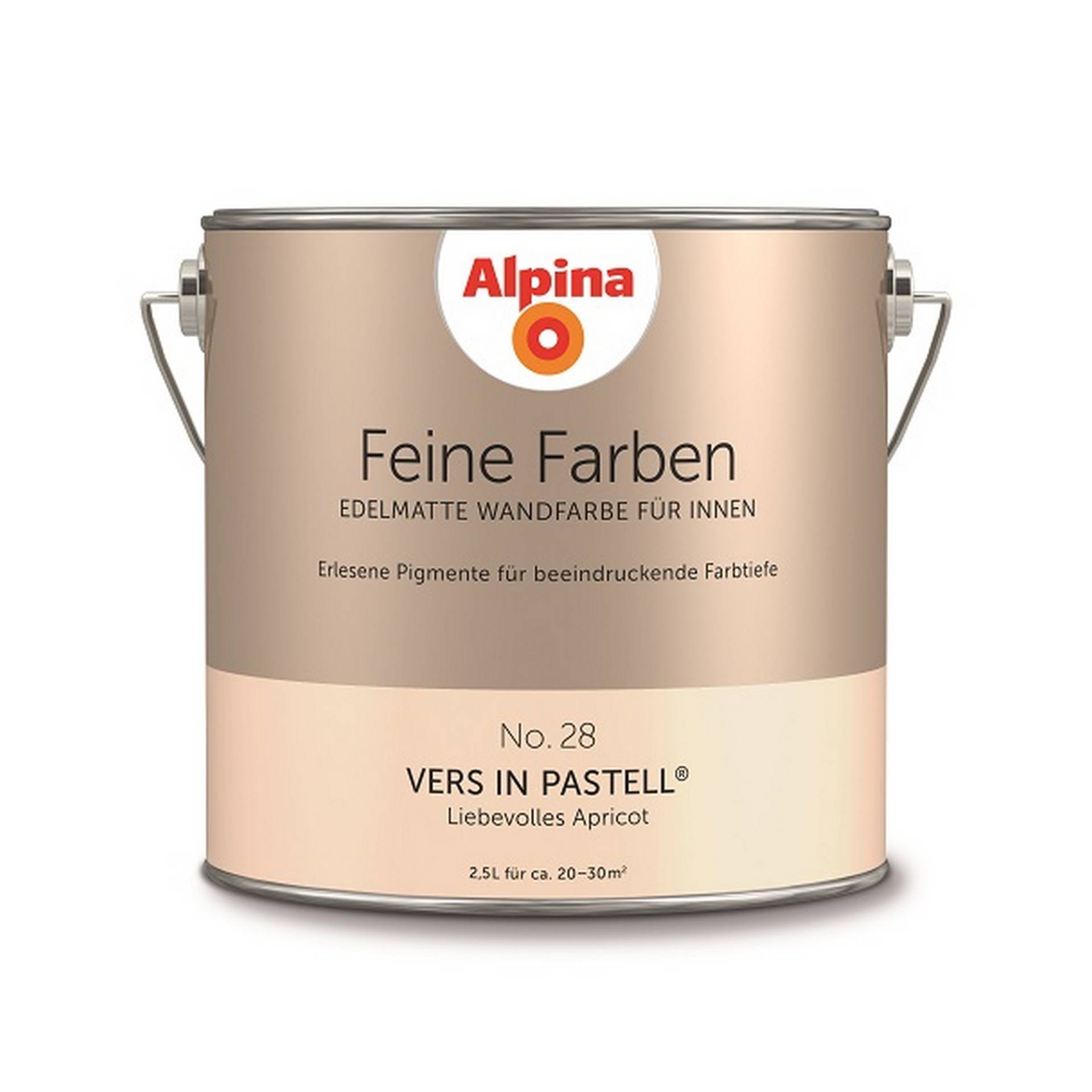 Alpina Feine Farben 'Vers in Pastell' apricotfarben matt 2,5 l von Alpina