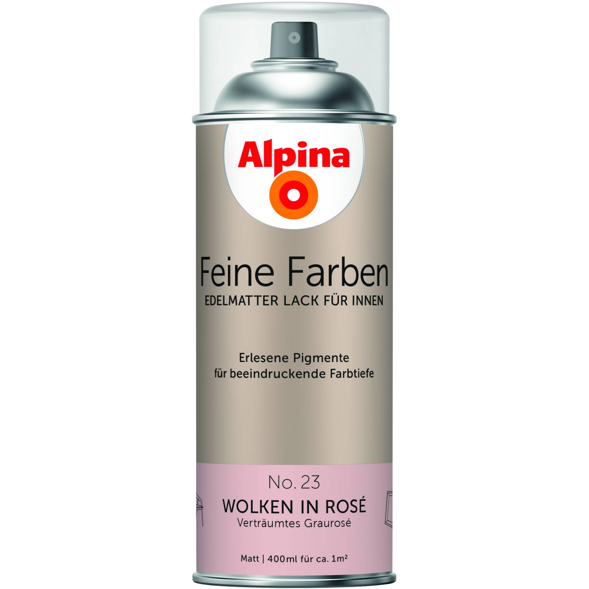 Alpina Feine Farben 'Wolken in Rosé' rosa matt 400 ml von Alpina