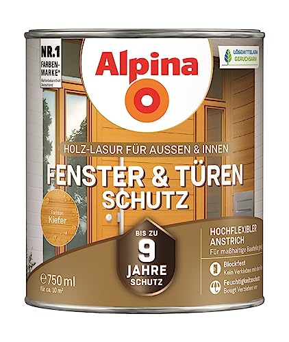 Alpina Fenster- und Türen-Schutz Kiefer 750ml seidenmatt von Alpina