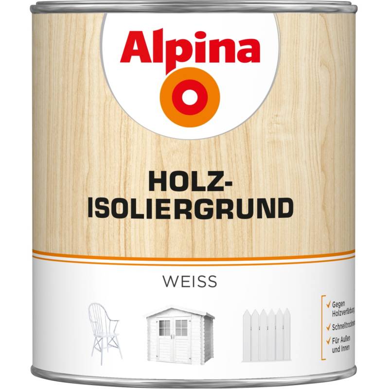 Alpina Holz-Isoliergrund Weiß matt 750 ml von Alpina