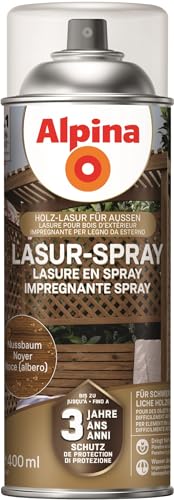 Alpina Holz-Öl Lasur-Spray Nussbaum 400ml von Alpina